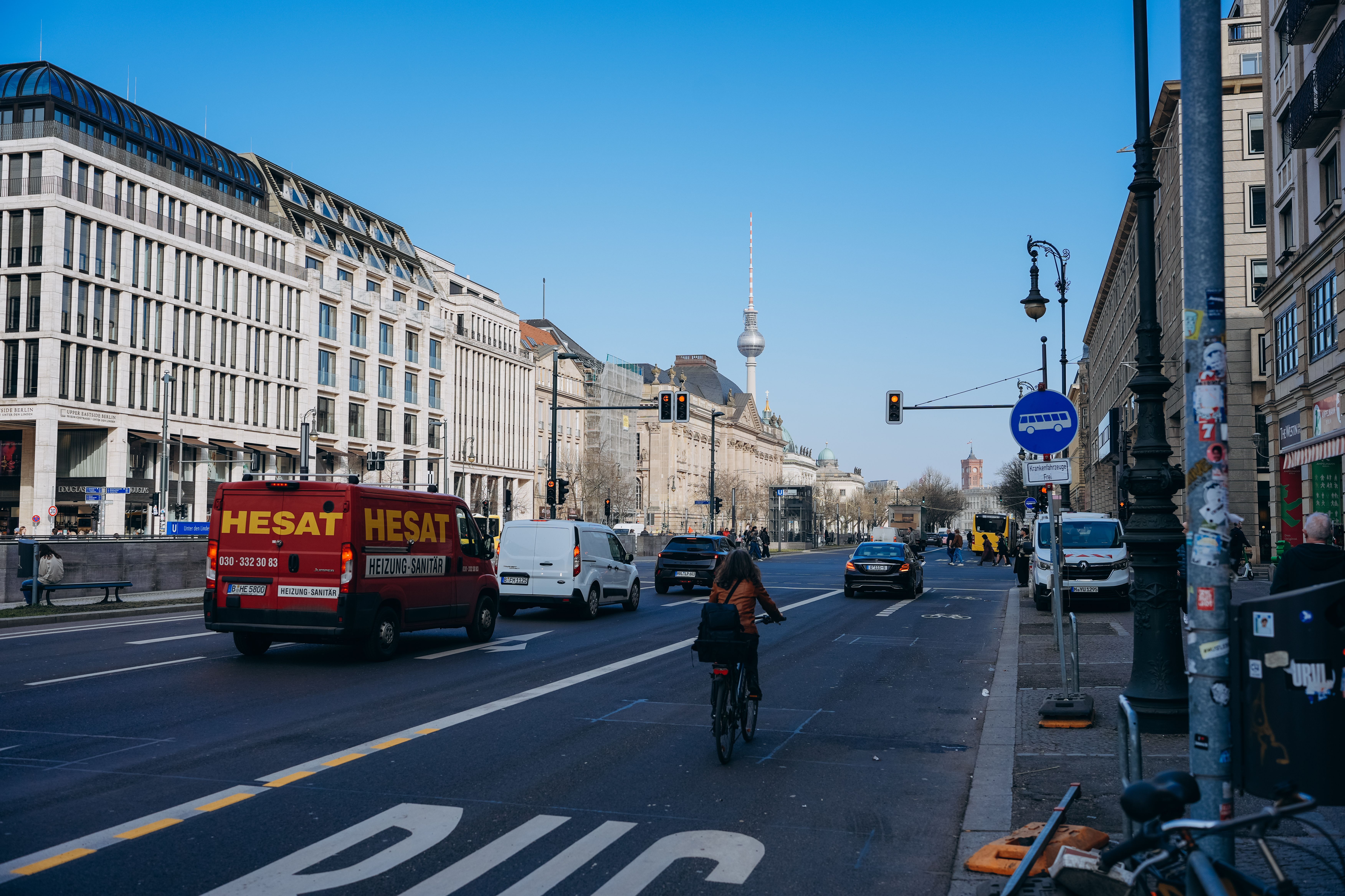 View of a street in Berlin-Lichtenberg