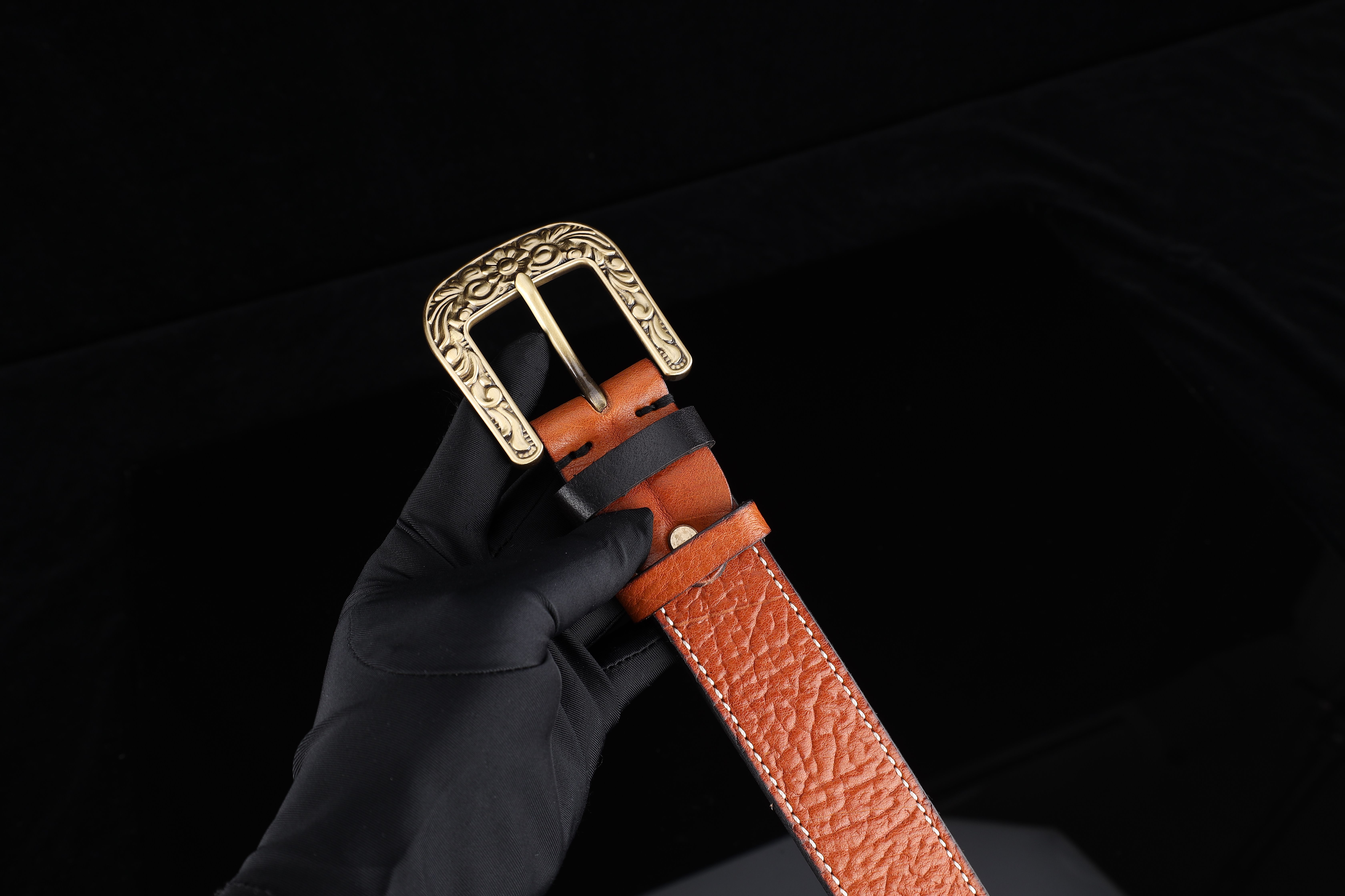 Leather belt